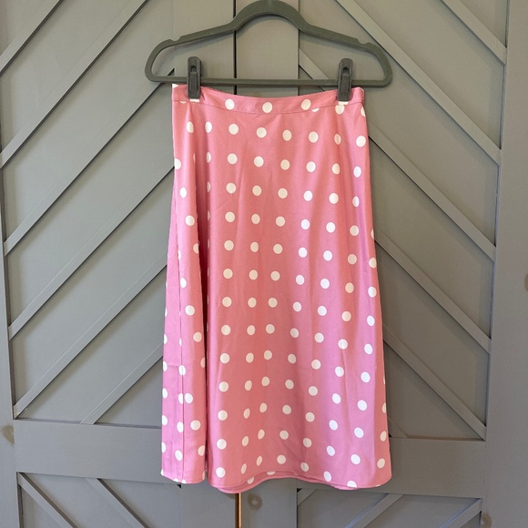 J.Crew Satin midi polka dot skirt NWT - Picture 1 of 3